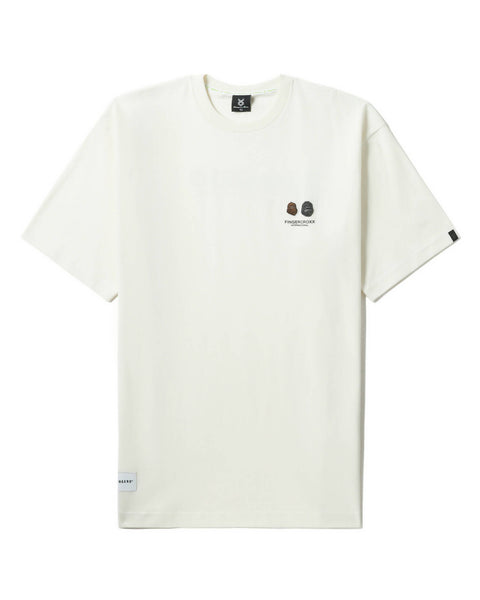 Big Foot Logo Ivory T-shirt in Cotton Jersey