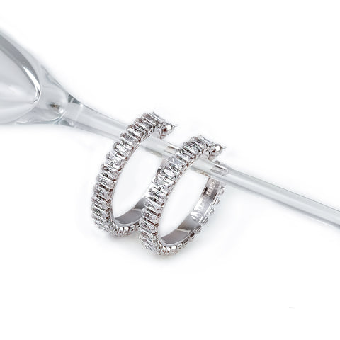 Diamond Hoop Earrings