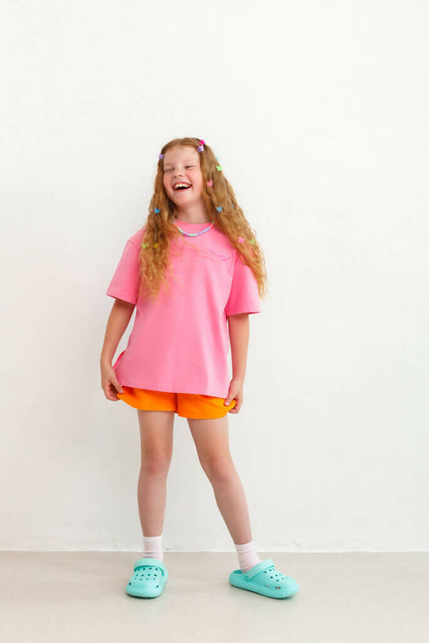 KAI Kids Pink Oversized T-shirt