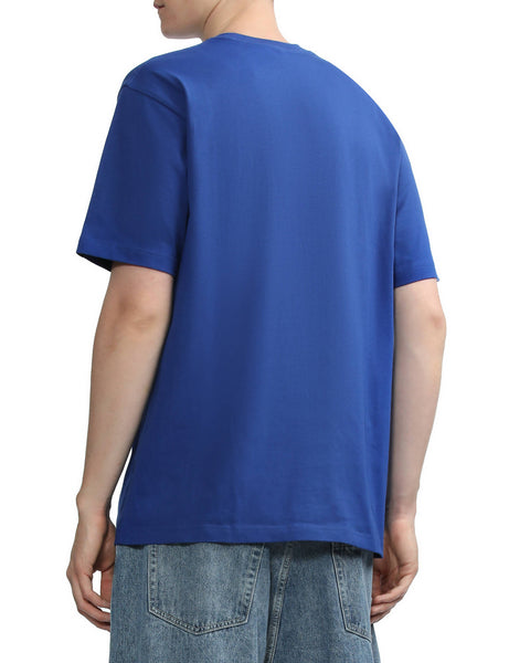 Gradient Logo Blue T-shirt in Cotton Jersey