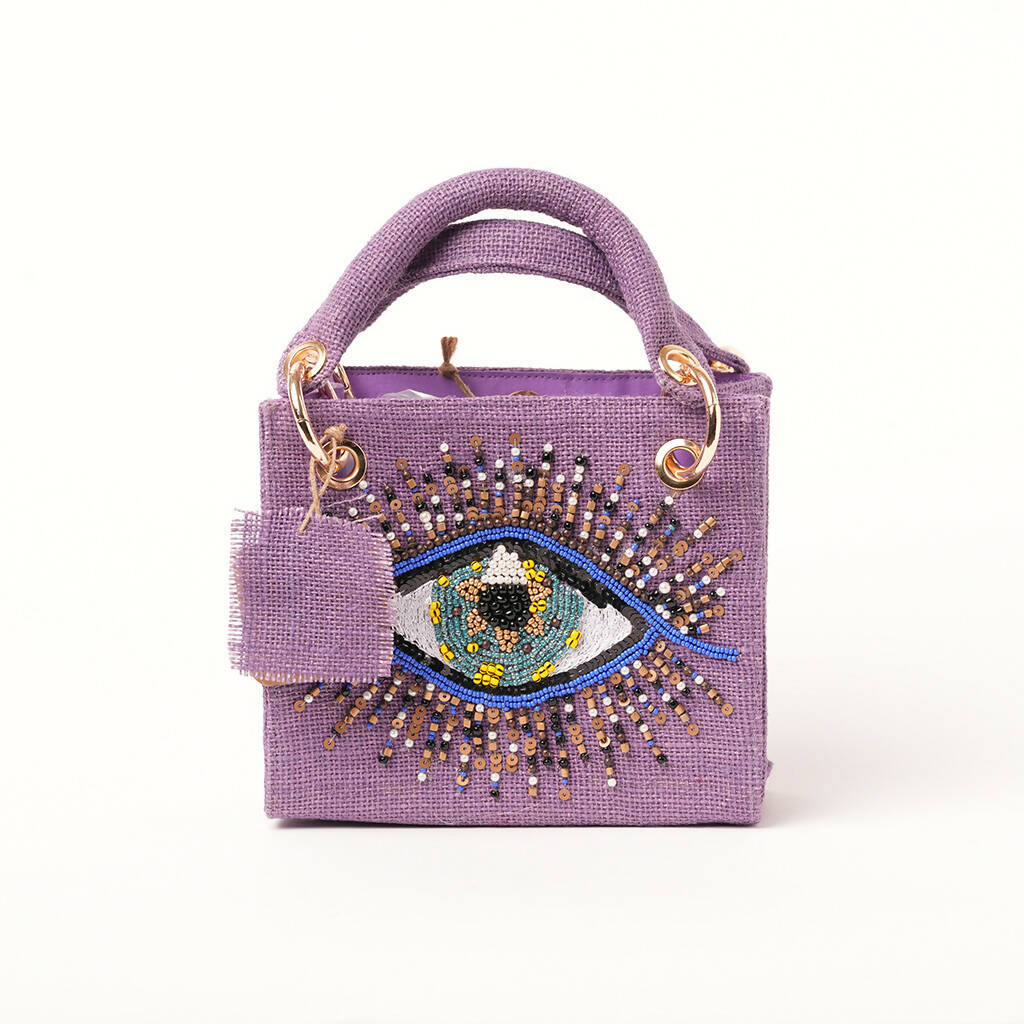 Purple Evil eye Mini