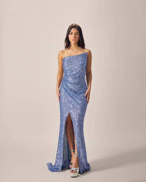 Electric Blue Elegance Dress