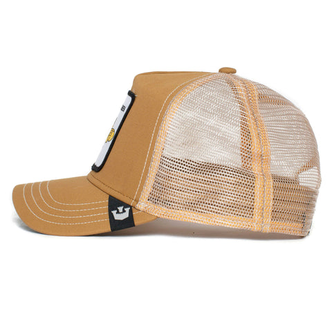 The Queen Bee Trucker Hat Khaki