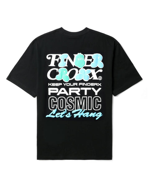 Party Cosmic Black T-shirt in Cotton Jersey