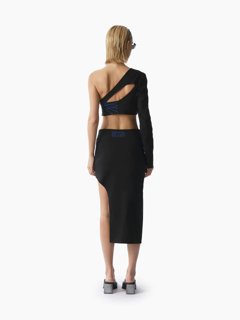 Heroine Asymmetric Midi Skirt