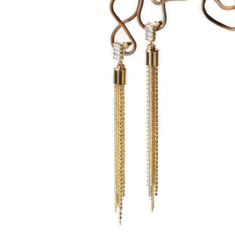 Golden Rain Couple Earrings