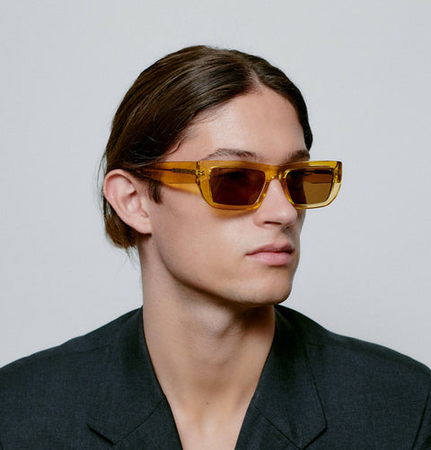 Fame Yellow Transparent Sunglasses