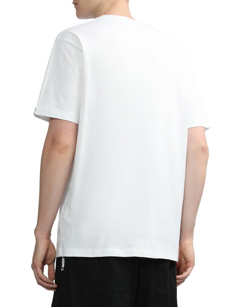 Gradient Logo White T-shirt in Cotton Jersey