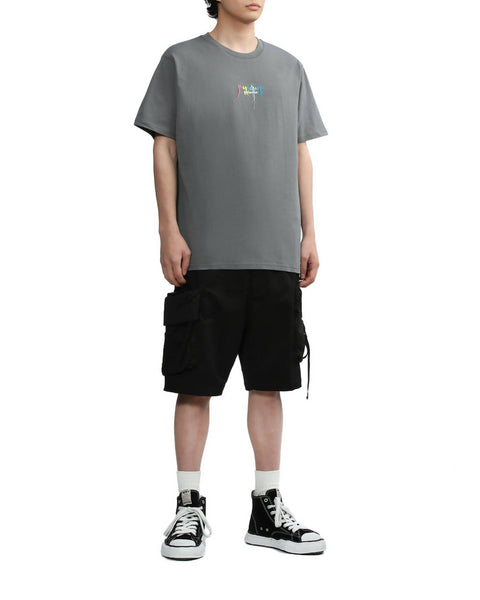 Colorful Thread Logo T-shirt in Grey