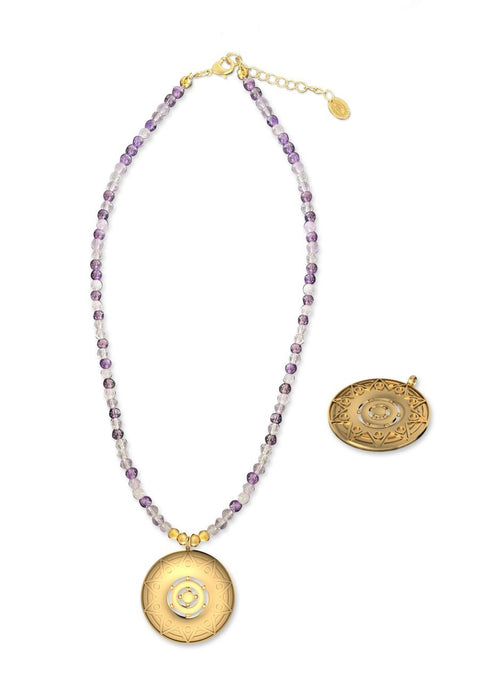 VENUS with AMETHYST STONE NECKLACE