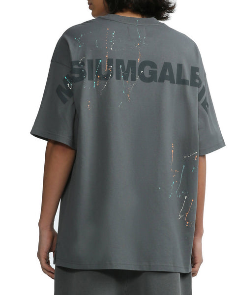 Splash Oil Painting T-shirt in Grey