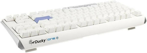 Ducky One 3 Classic Pure White TKL 80% كرزي أحمر مفتاح عربي