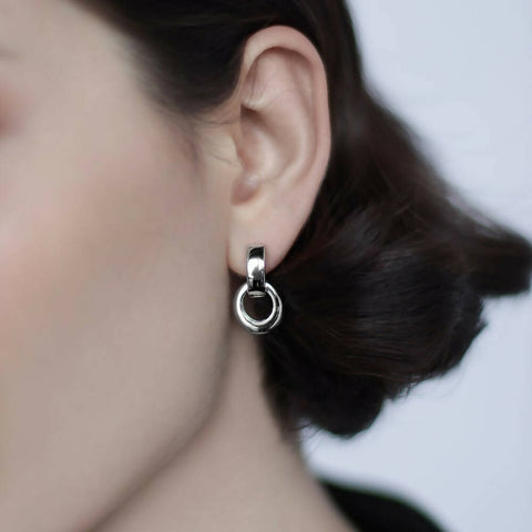 Earrings with removable part