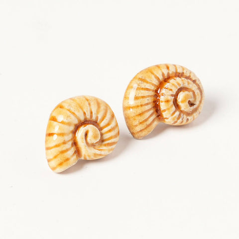 Porcelain Seashell Earrings