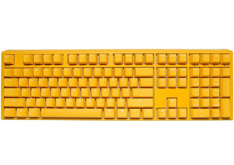 Ducky One 3 Yellow Ducky بالحجم الكامل 100% مفتاح أحمر كرزي أمريكي