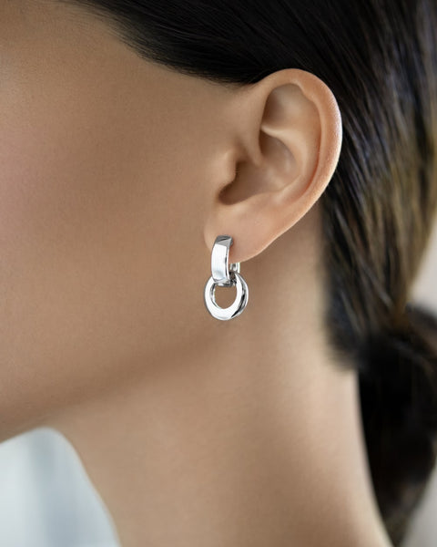 Earrings with removable part