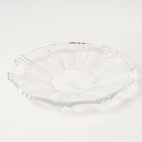 Wide Glass Fruit Plate