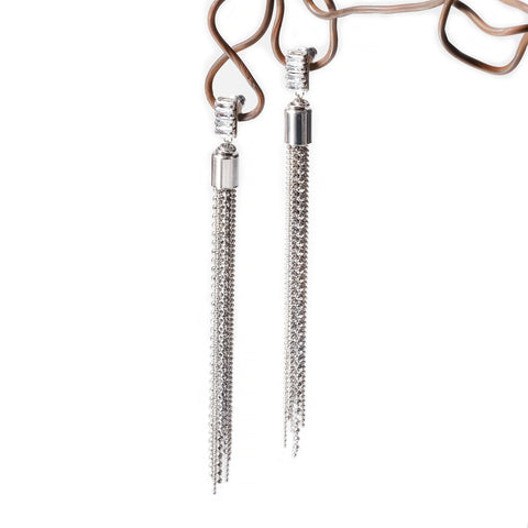 Silver Rain Couple Earrings