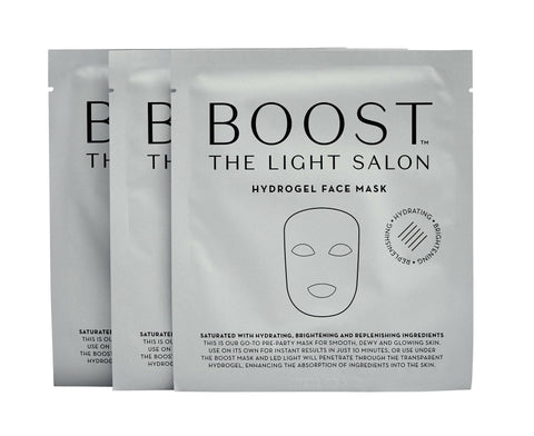 The Light Salon Boost - Hydrogel Face Mask - 3 Pack