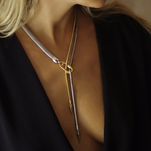 Spike Tie Necklace