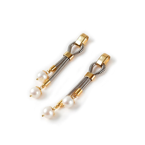 White Cherry Pearl Earrings