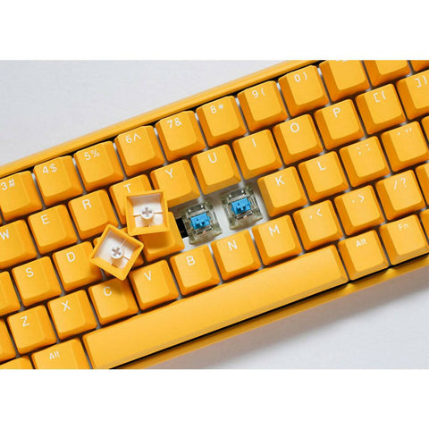 لوحة مفاتيح الألعاب Ducky One 3 Yellow Ducky Mini 60% Cherry Blue Key