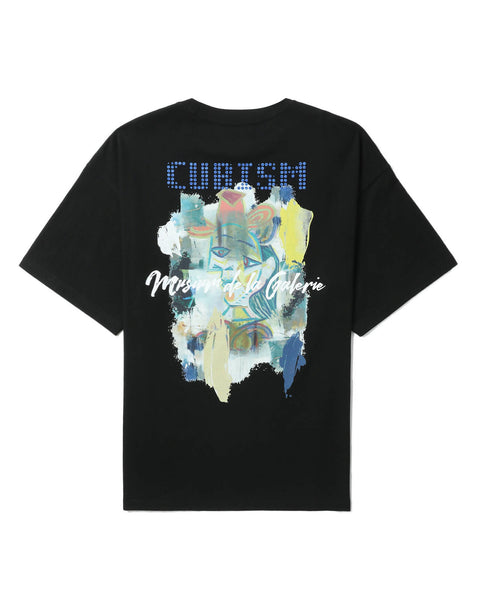 Glitter Logo Curism T-shirt in Black